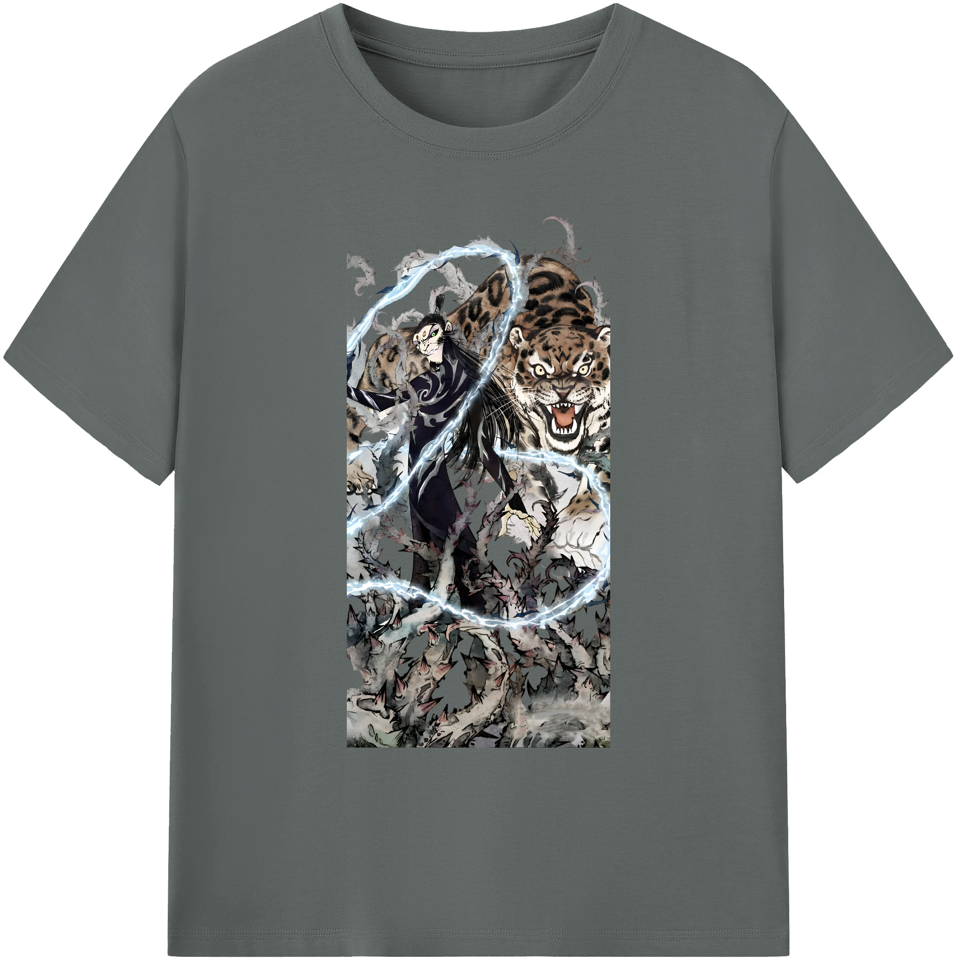 （画像用） Ne Zha 2 ナタ 魔童の大暴れ 綿100％ メンズ半袖Tシャツ｜肌触りやわらか＆通気性
